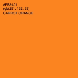 #FB8421 - Carrot Orange Color Image